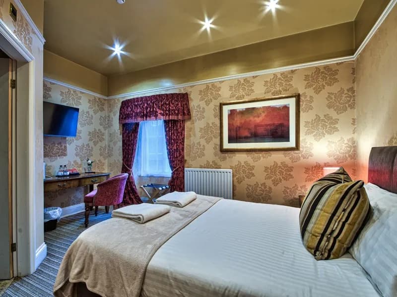 A premium double room at The George at Piercebridge