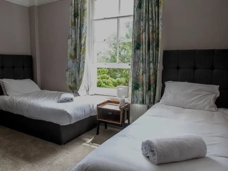 The classic twin room at the Royal Oak, Hawkhurst